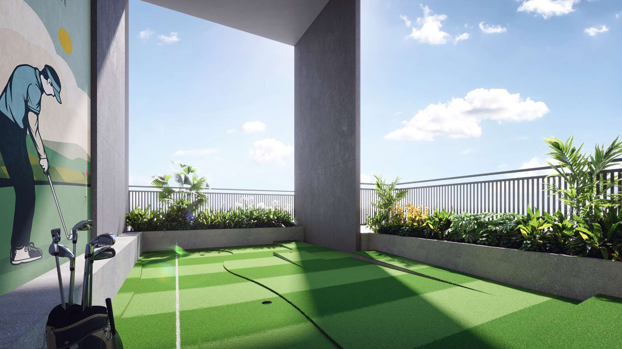KHU TẬP GOLF PUTTING TRÊN KHÔNG