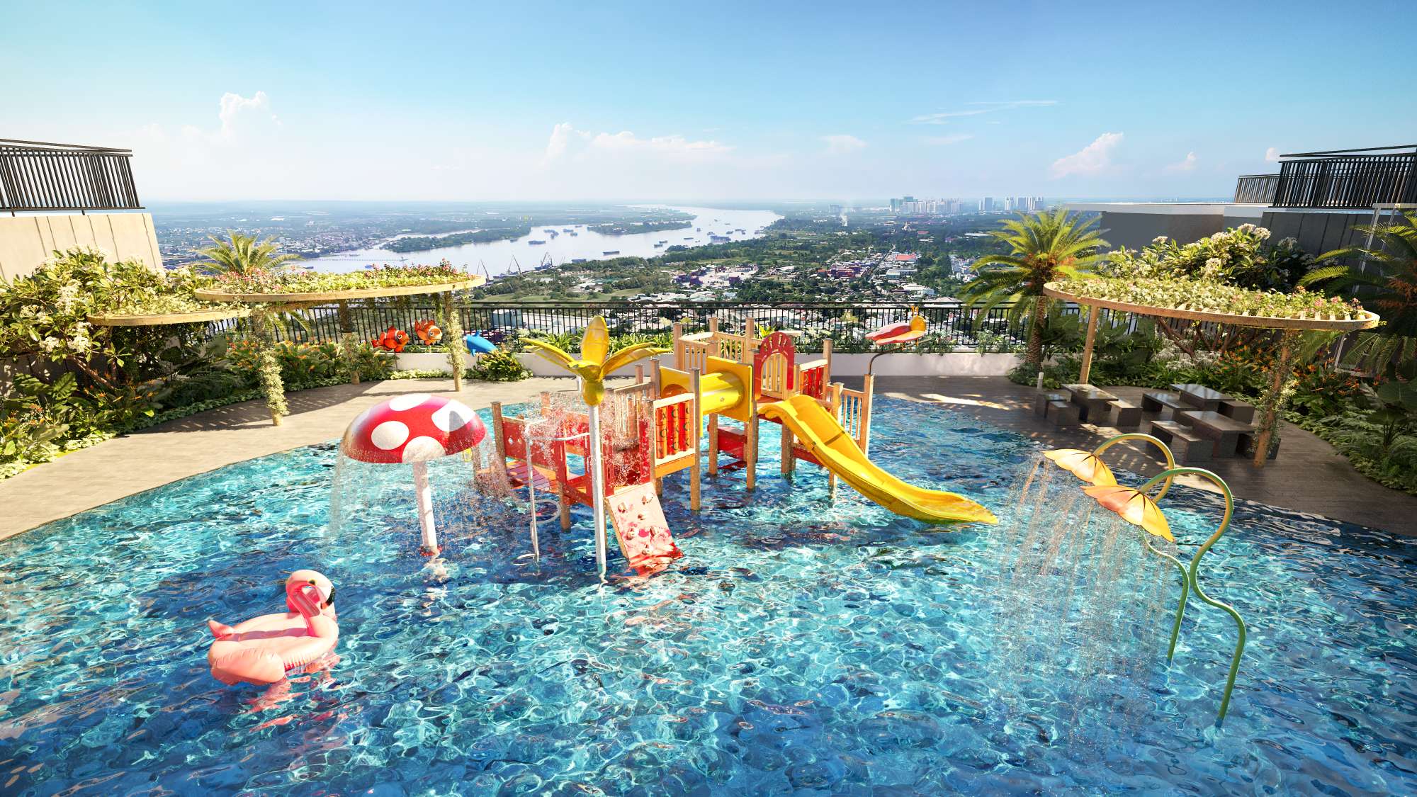 Hiếm có: Một dự án cao cấp ven sông sở hữu cặp hồ bơi vô cực trên tầng 40 C04PoolFinal.j pg